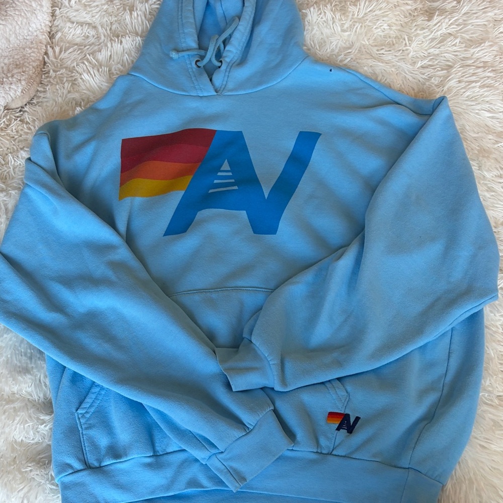 Aviator Nation Light Blue Hoodie